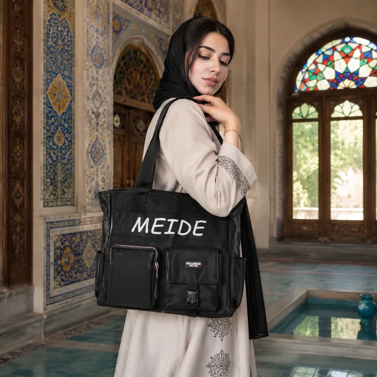 کیف دوشی جلو زیپ دانشجویی اداری روزمرگی زنانه دخترانه کد ۲۹۶