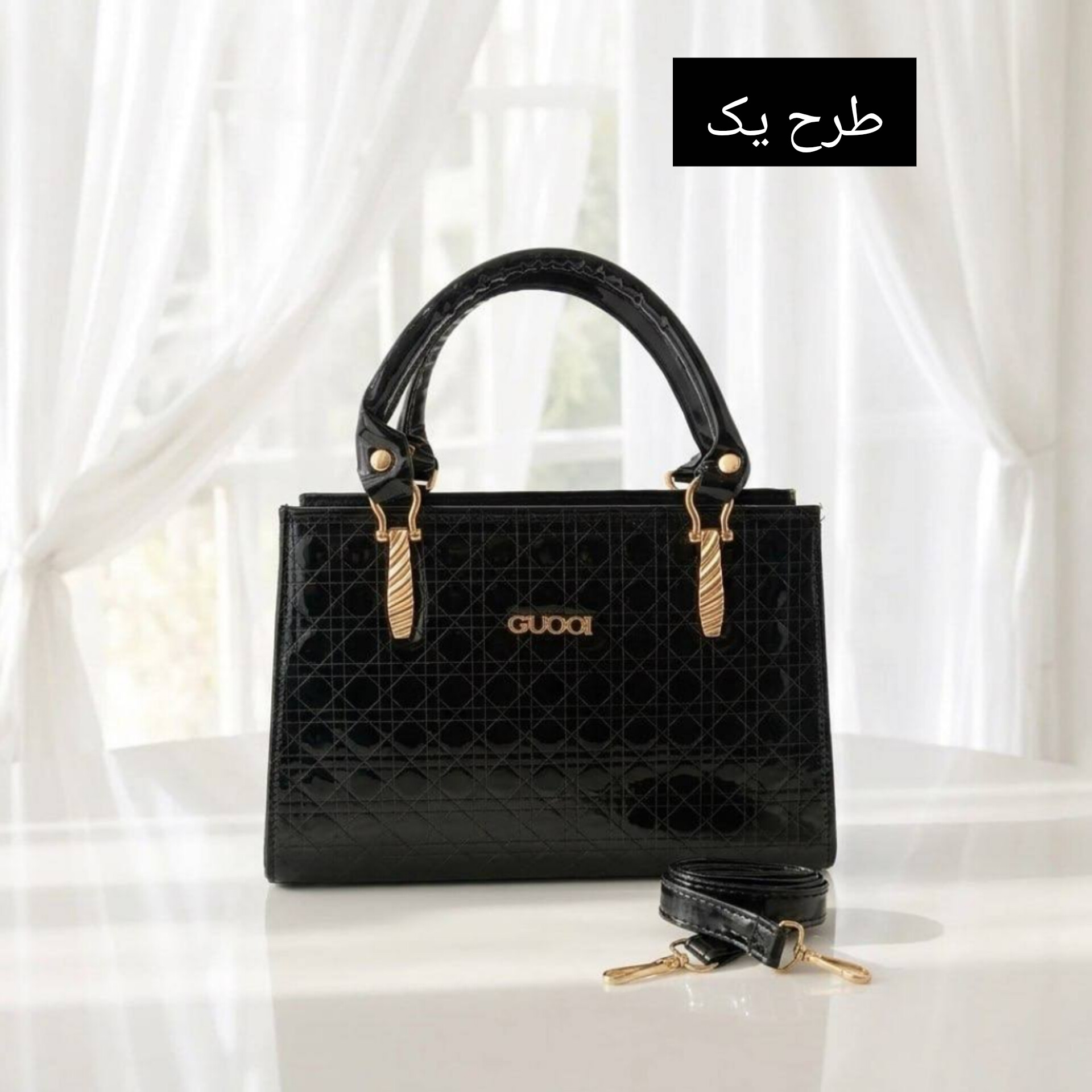 کیف زنانه گوچی دستی ورنی